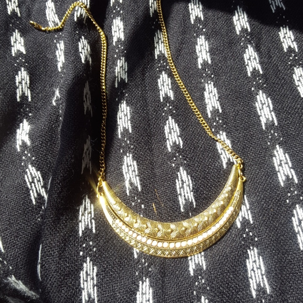 Aztec statement necklace